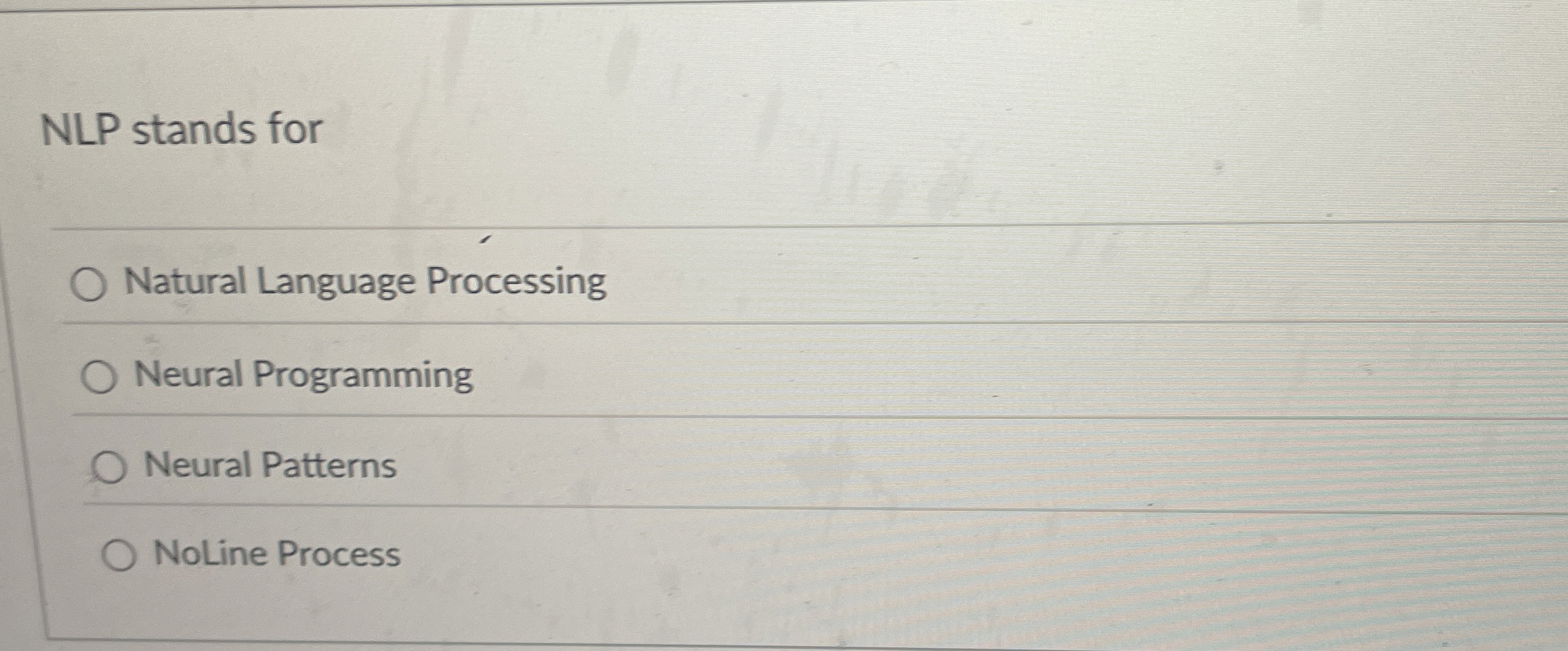 Solved NLP stands forNatural Language ProcessingNeural