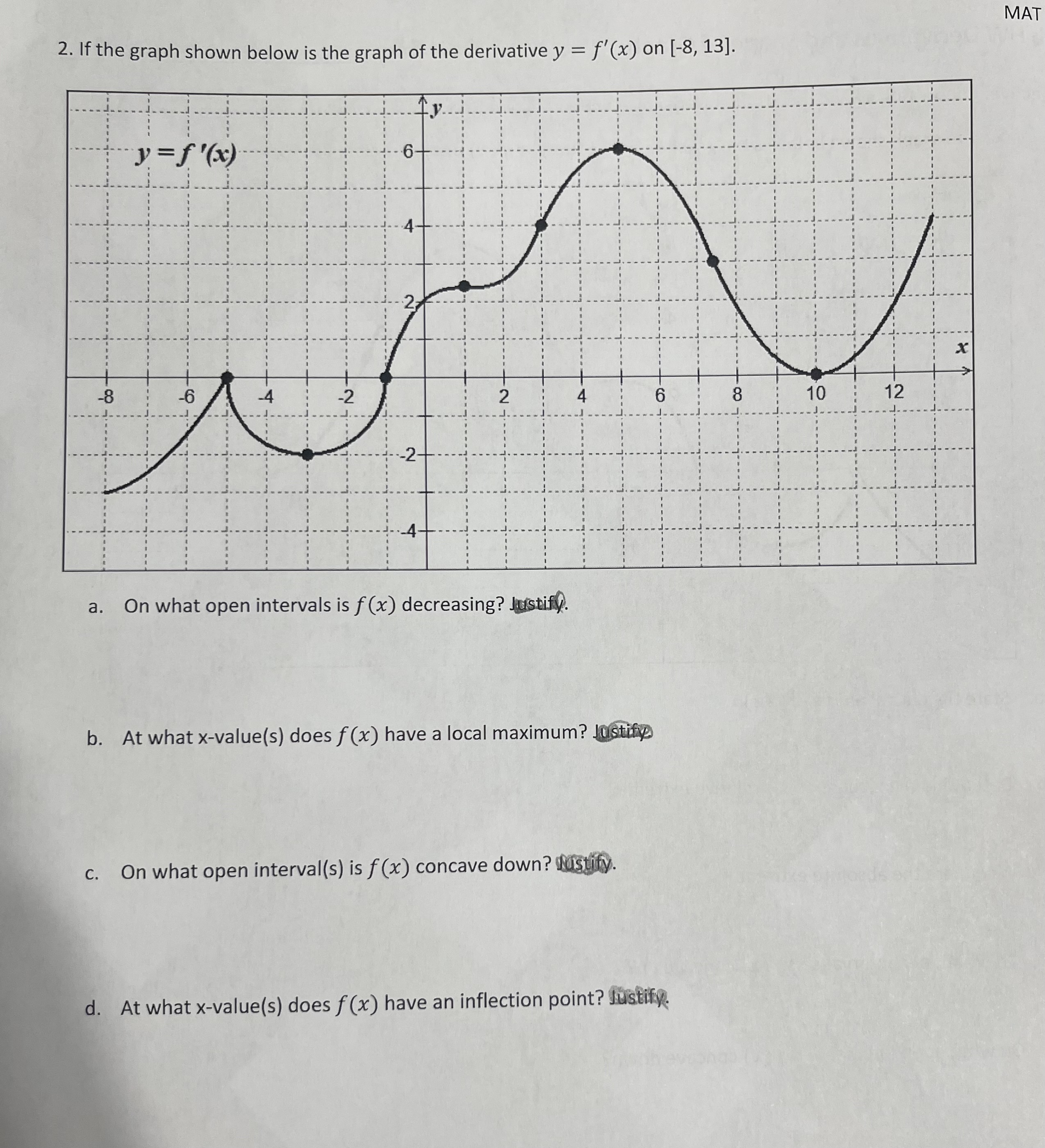 solved-if-the-graph-shown-below-is-the-graph-of-the-chegg