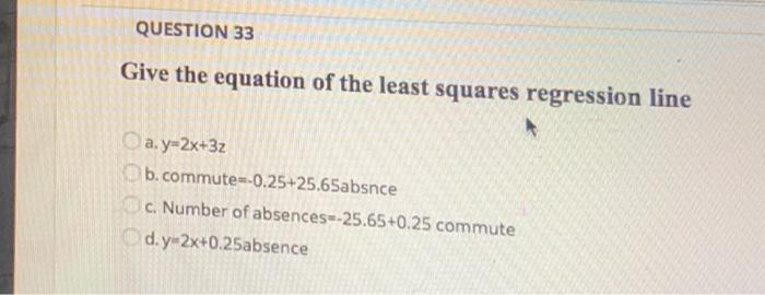 Solved QUESTION 31 What proportion of variation in the | Chegg.com