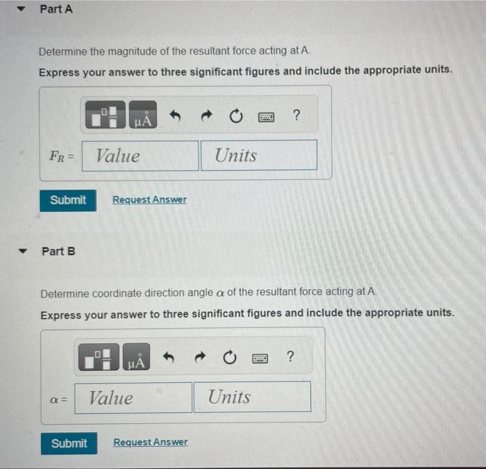 Solved (Figure 1)Determine The Magnitude And Coordinate | Chegg.com