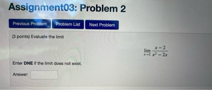 Solved Assignment03: Problem 2 Previous Problem Problem List | Chegg.com