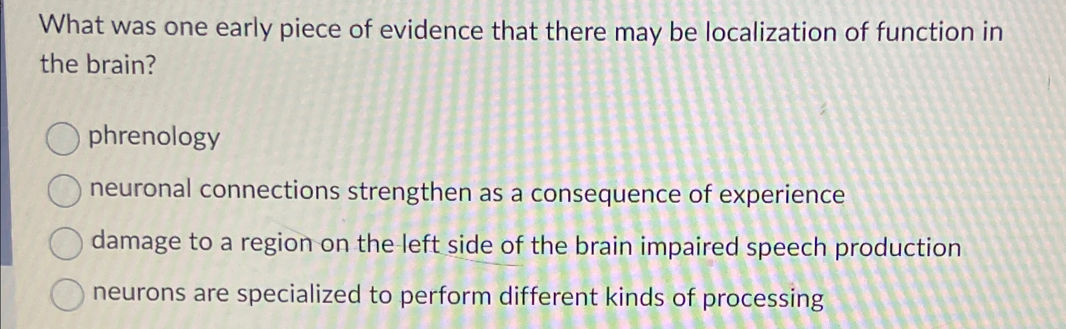 Solved What was one early piece of evidence that there may | Chegg.com