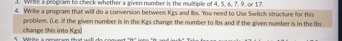 Solved 3. Write a program to check whether a given number is | Chegg.com