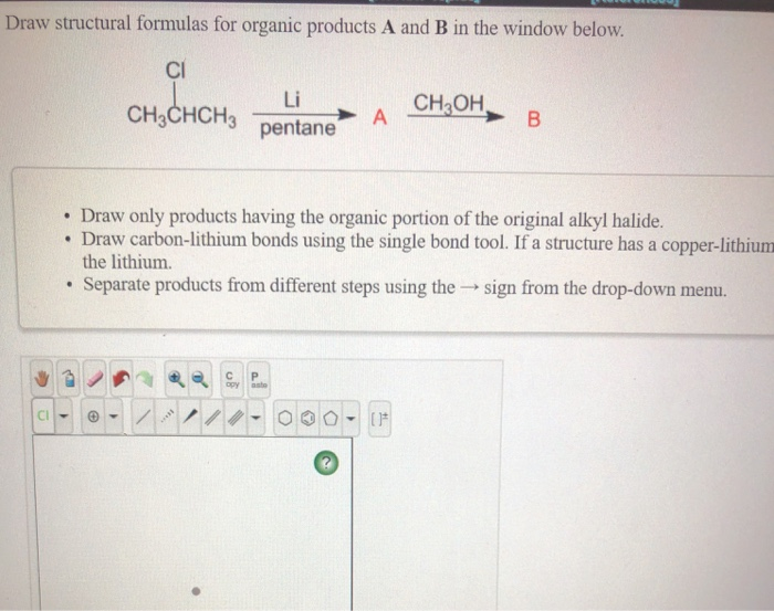 Solved Draw structural formulas for organic products A and B | Chegg.com