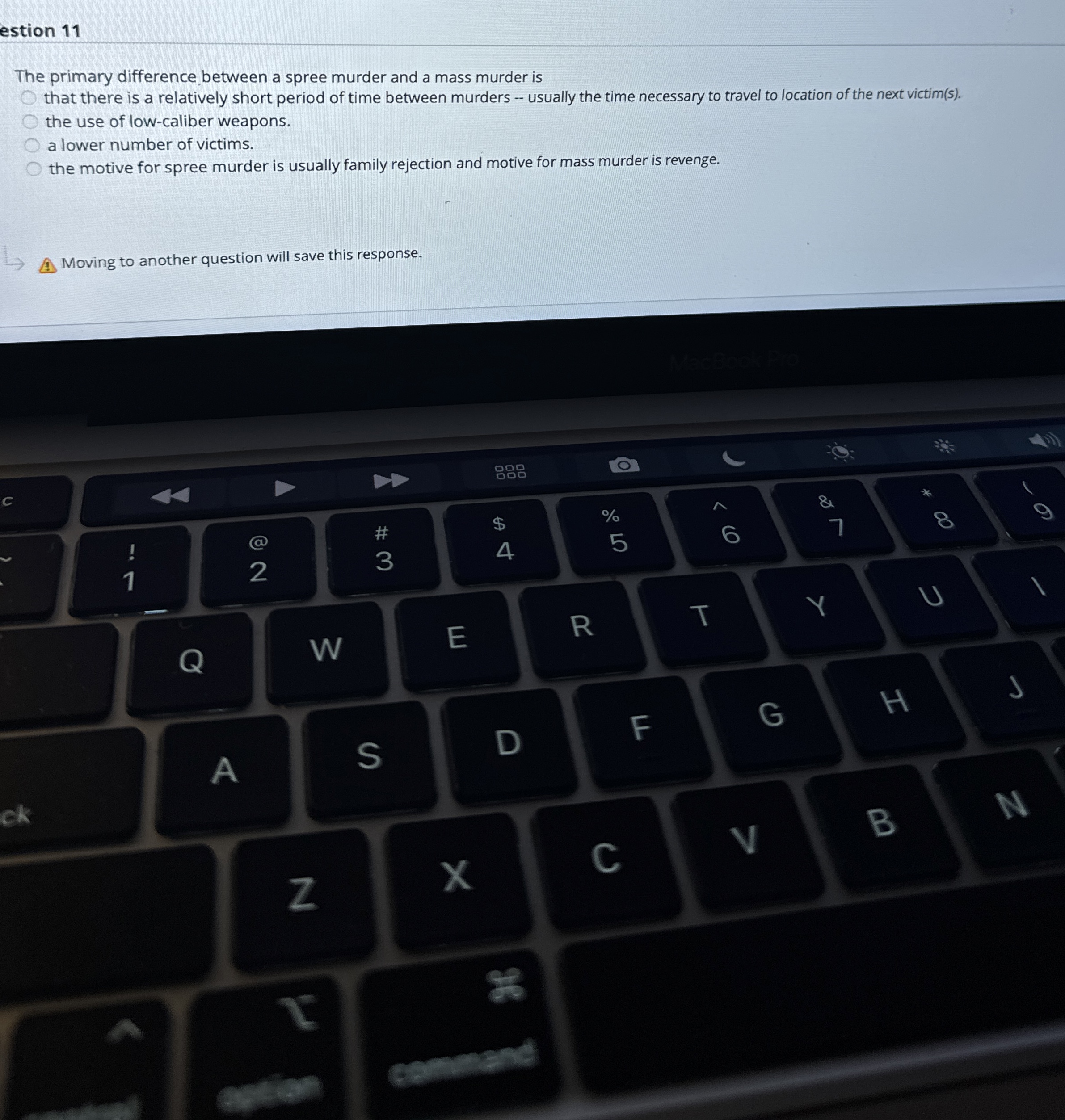 Solved estion 11The primary difference between a spree | Chegg.com