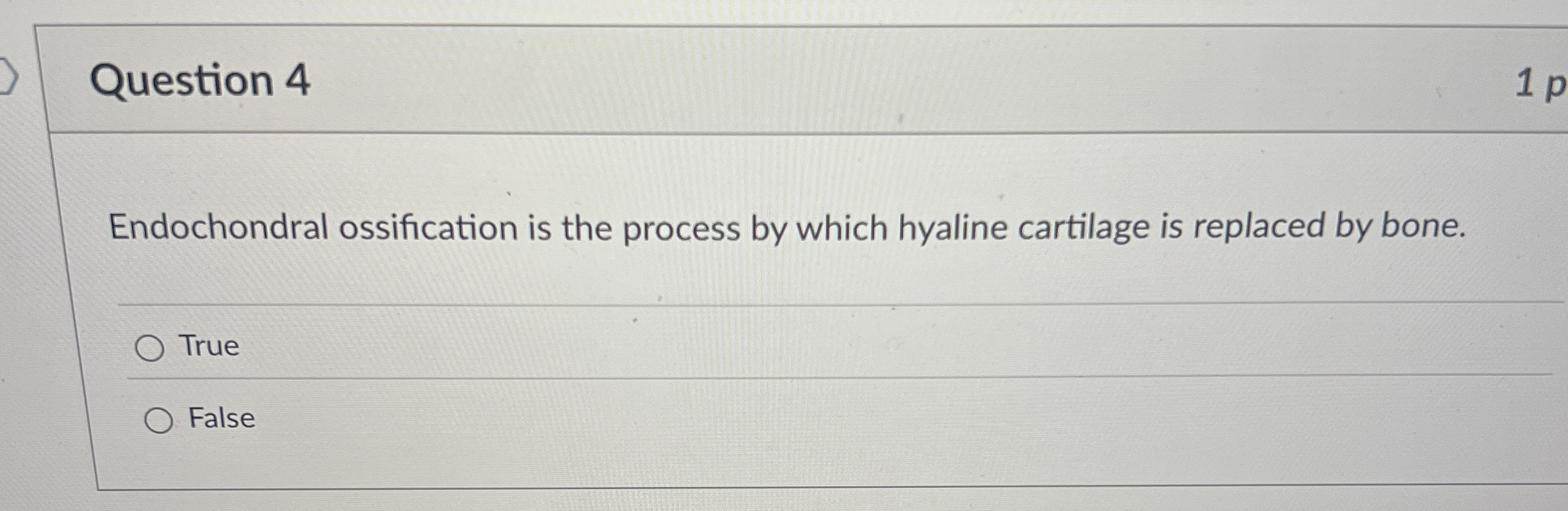 Solved Question 4Endochondral ossification is the process by | Chegg.com
