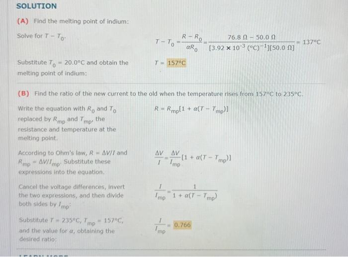 Solved SOLUTION (A) Calculate the resistance per unit | Chegg.com