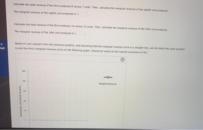 Solved 1. Calculating Marginal Revenue From A Linear Demand | Chegg.com