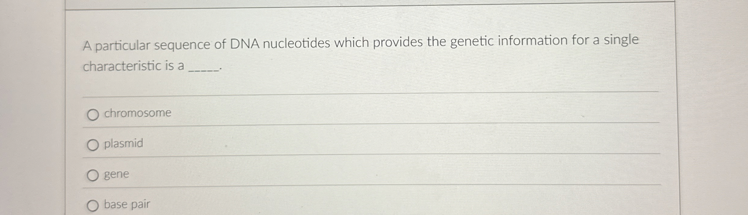 Solved A particular sequence of DNA nucleotides which | Chegg.com
