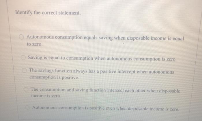 Solved Identify the correct statement. Autonomous | Chegg.com