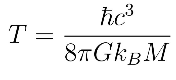 einstein black hole equation