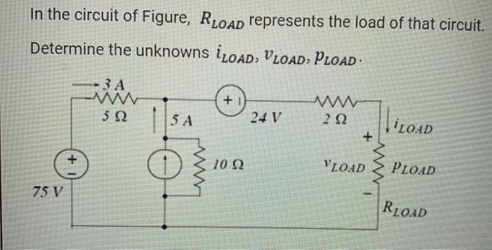 Solved In the circuit of Figure, Rload represents the load | Chegg.com