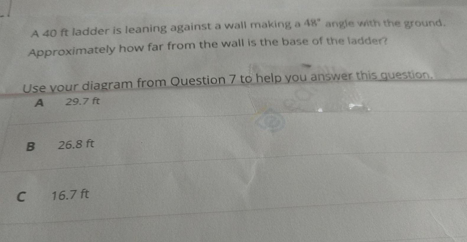 solved-a-40-ft-ladder-is-leaning-against-a-wall-making-a-48-chegg