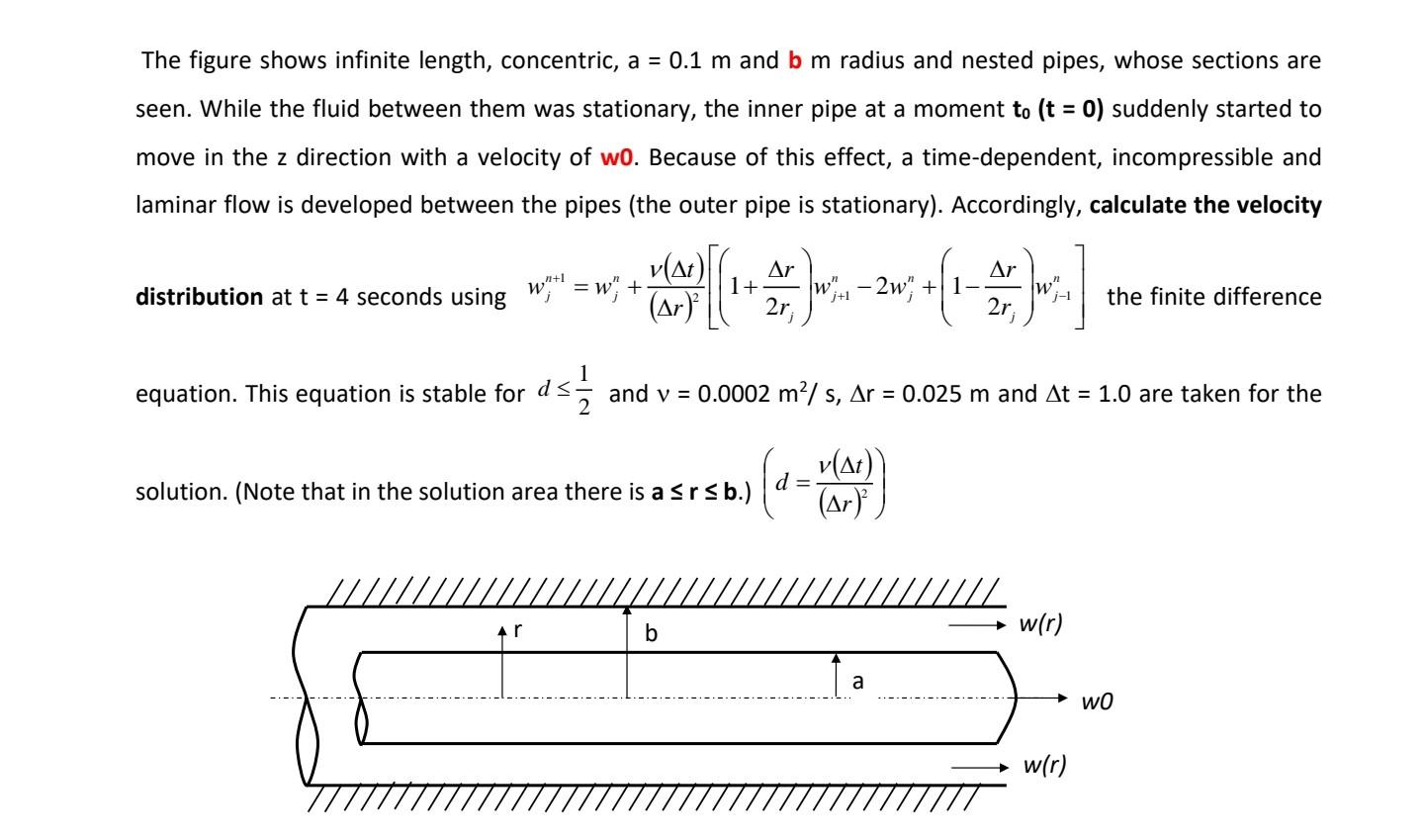 Solved dont solve with matlab b= 0.700 m w0 = 150 m/s | Chegg.com