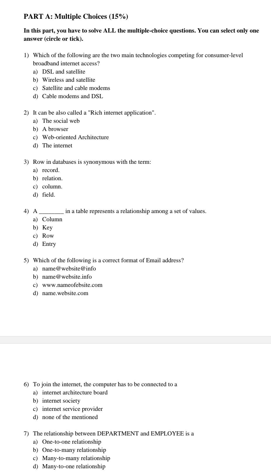 Solved In this part you have to solve ALL the Chegg