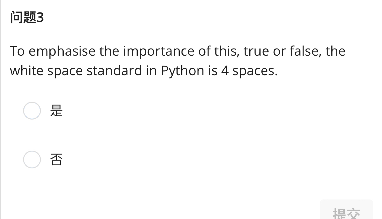 Solved 问题3To emphasise the importance of this, true or | Chegg.com