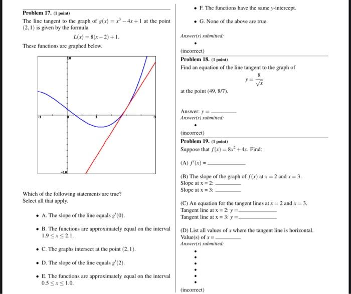 Solved Problem 2. (1 Point) Be Instructions: For The | Chegg.com