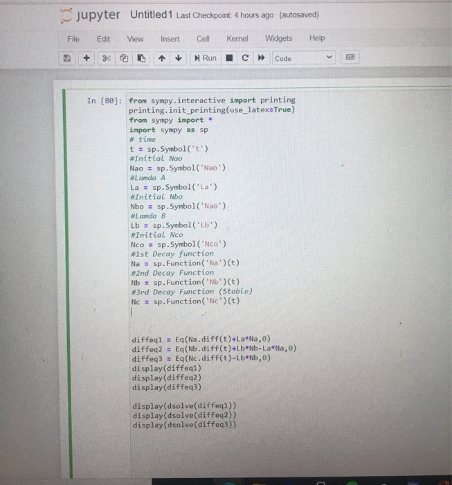 Solved I'm writing a program in python to solve for the 3 | Chegg.com