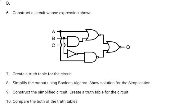 Solved Simplify the ff. Logic Circuits. In this part there | Chegg.com