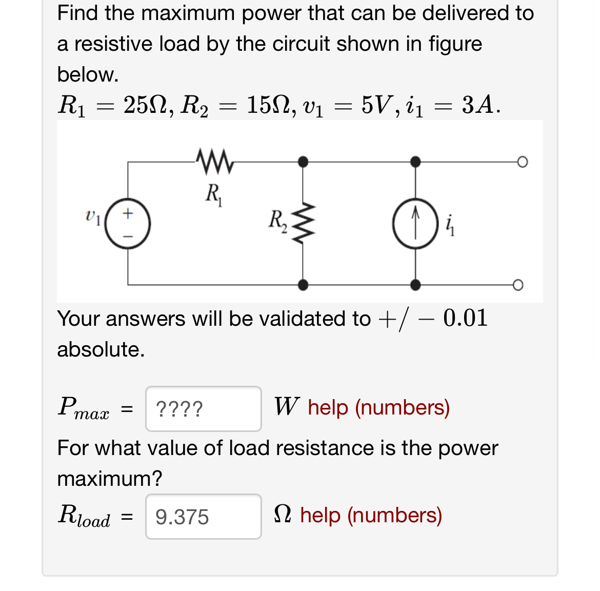 Solved Problem 7.Find the maximum power that can be | Chegg.com