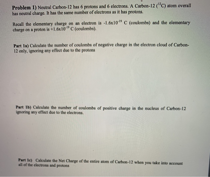 what is the overall charge of a neutral atom teks 6 c