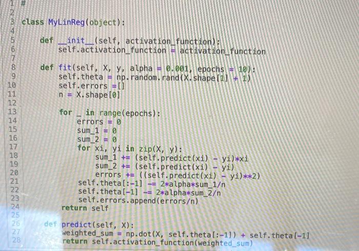Solved using pythonplease help me modify this so that if the | Chegg.com