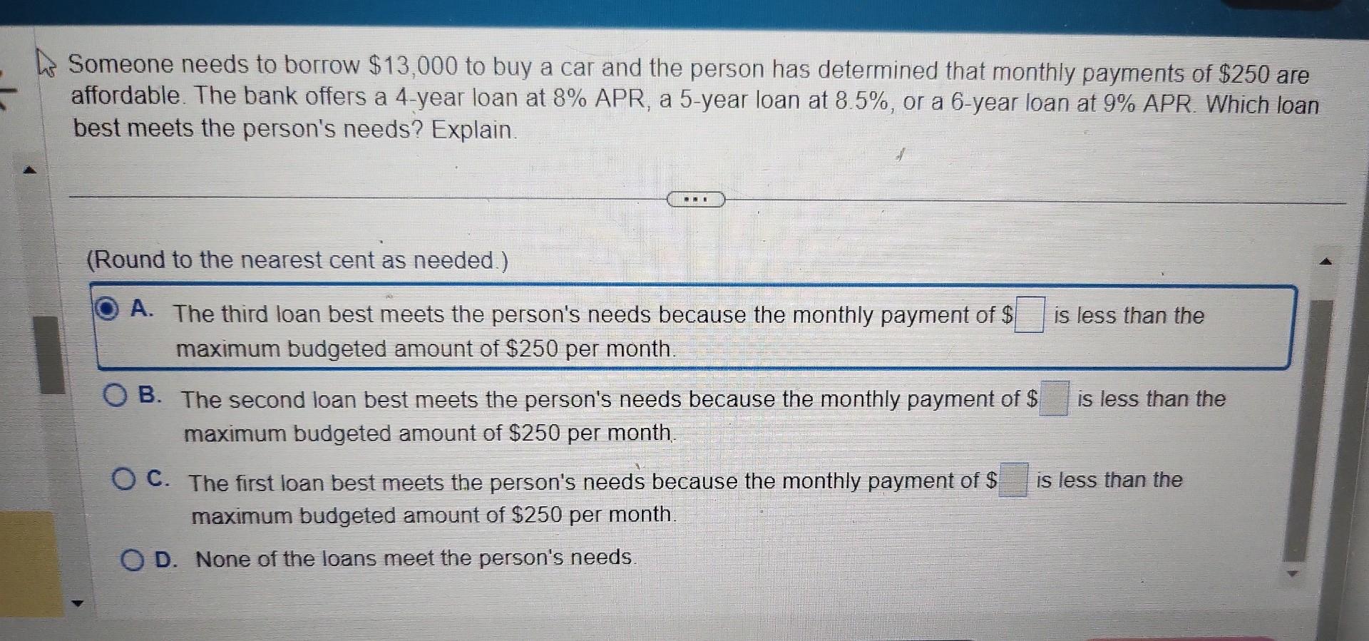 solved-someone-needs-to-borrow-13-000-to-buy-a-car-and-the-chegg