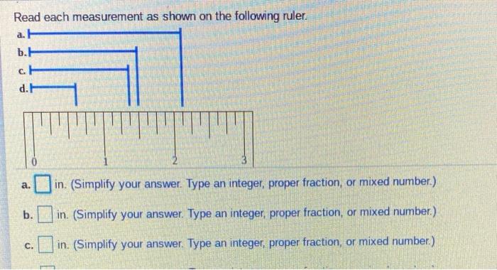 Solved Read each measurement as shown on the following | Chegg.com