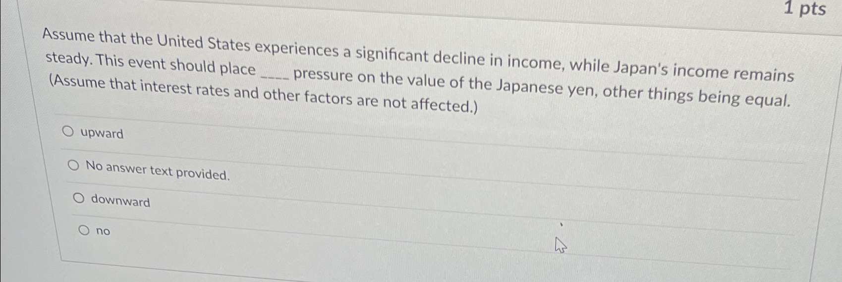 Solved Assume that the United States experiences a | Chegg.com