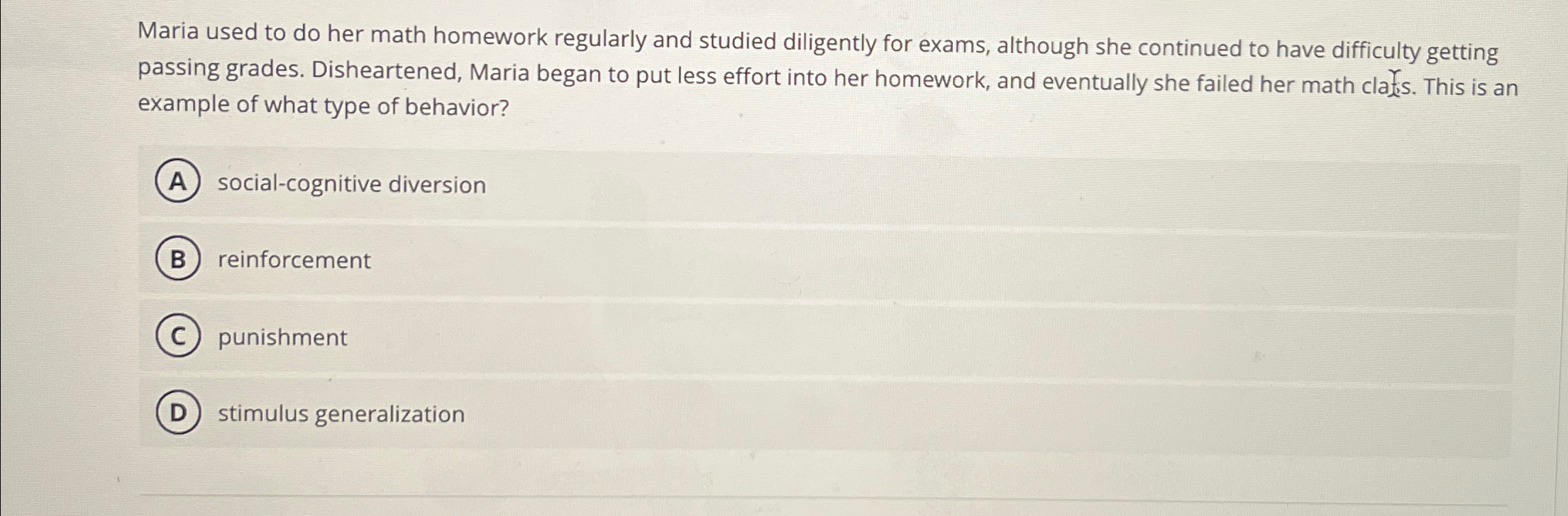 mary used to do her math homework regularly