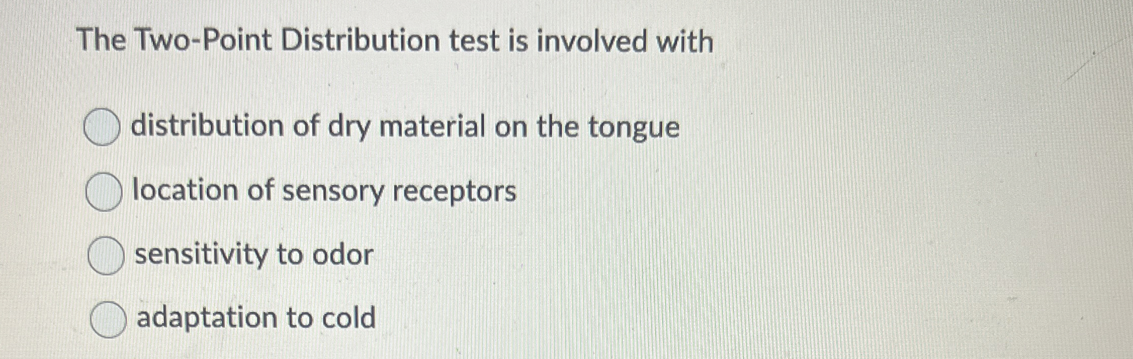 Solved The Two-Point Distribution test is involved | Chegg.com