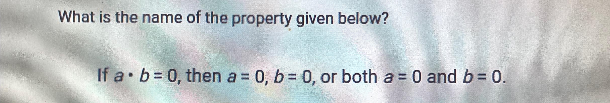 Solved What is the name of the property given below?If | Chegg.com