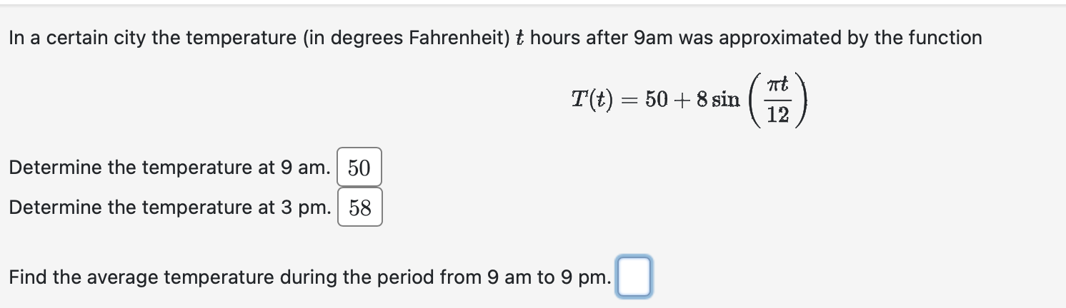 Solved In a certain city the temperature (in degrees | Chegg.com