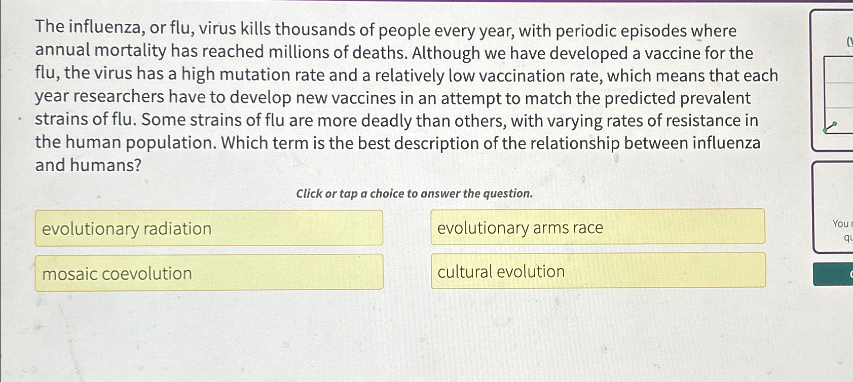 Solved The influenza, or flu, virus kills thousands of | Chegg.com