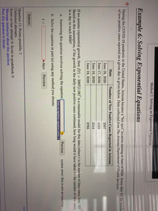 homework 2 solving exponential equations