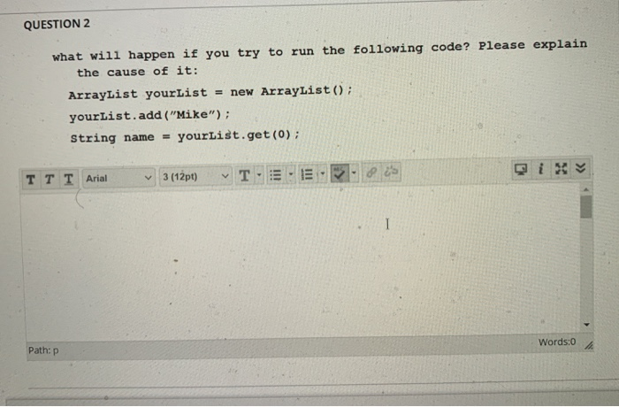Solved QUESTION 2 what will happen if you try to run the | Chegg.com