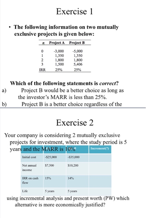 solved-the-following-information-on-two-mutually-exclusive-chegg