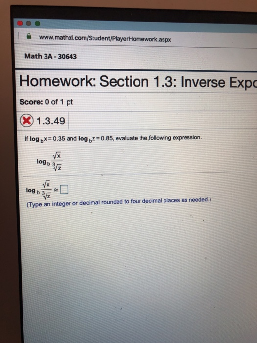 Solved Www.mathxl.com/Student/PlayerHomework.aspx Math 3A - | Chegg.com