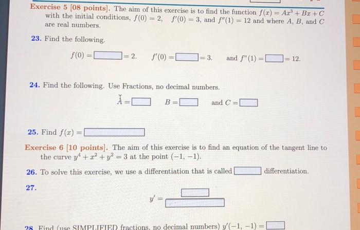 Solved Exercise 5 [08 points). The aim of this exercise is | Chegg.com