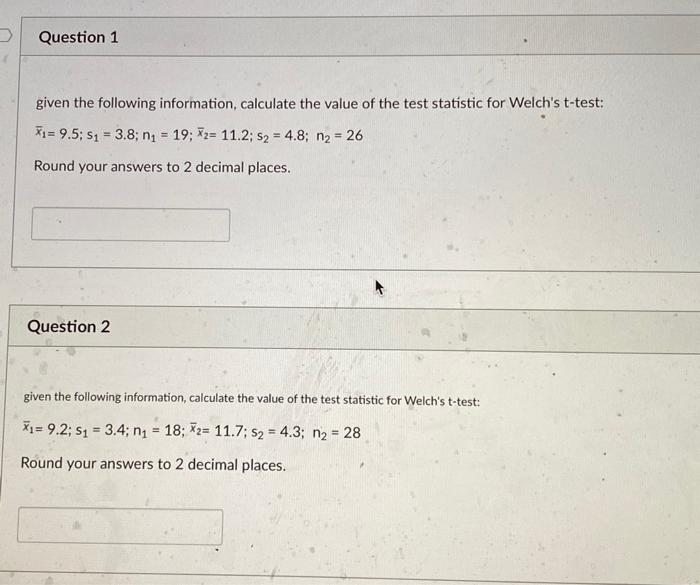 Solved Question 1 given the following information, calculate | Chegg.com