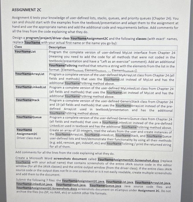 Solved ASSIGNMENT 2C Assignment 6 tests your knowledge of | Chegg.com