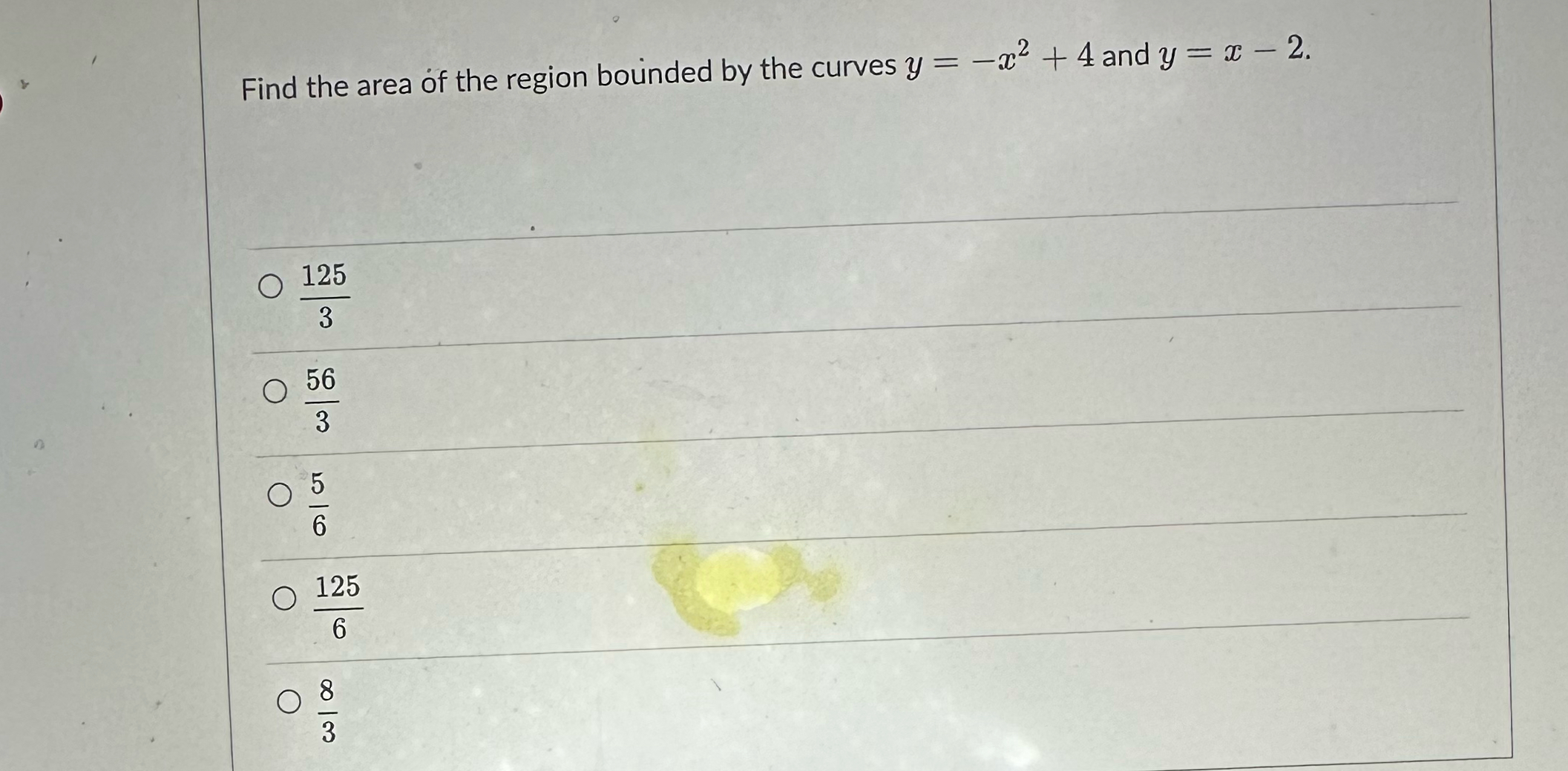 Solved Find the area of the region bounded by the curves | Chegg.com