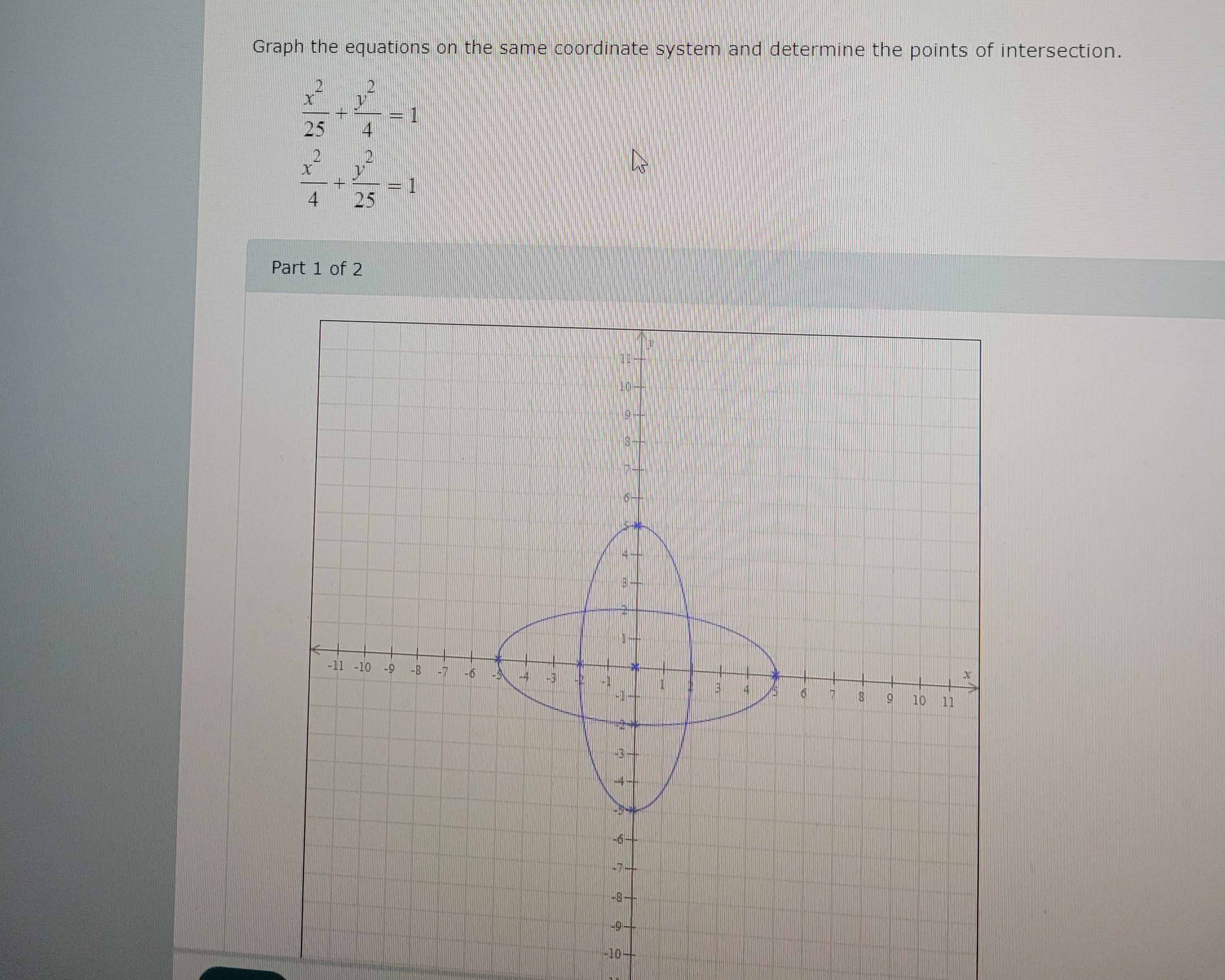 Solved Graph the equations on the same coordinate system and | Chegg.com