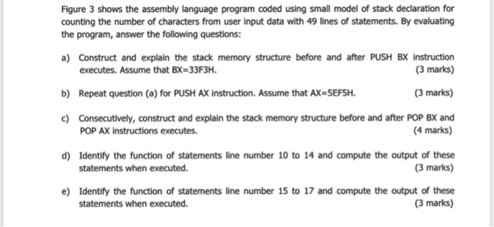 Figure 3 shows the assembly language program coded | Chegg.com