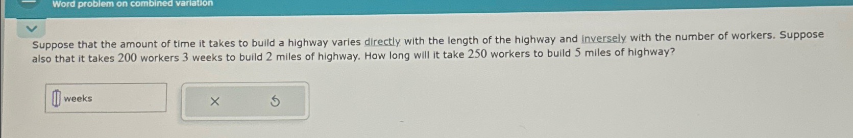 Solved Word problem on combined variationSuppose that the | Chegg.com