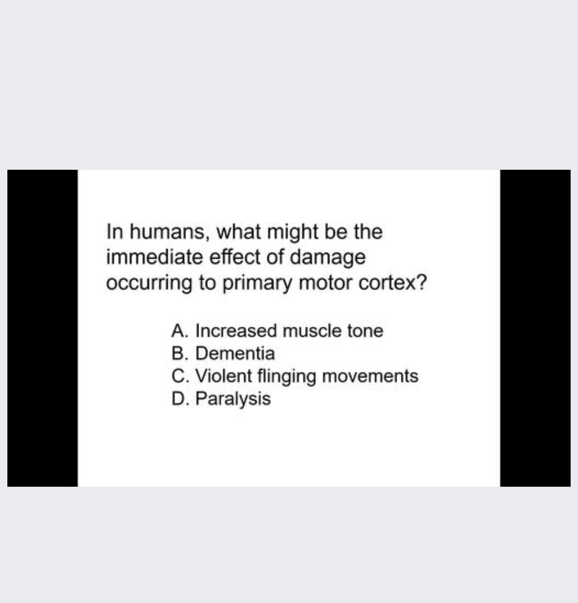 Solved In humans, what might be the immediate effect of