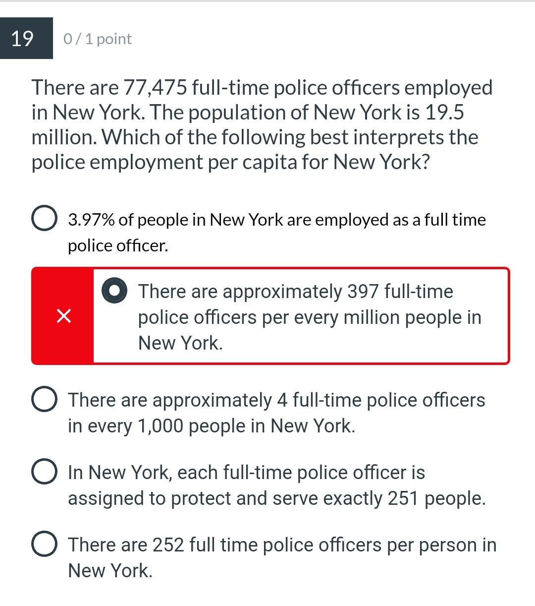 Solved 19 0/1 point There are 77,475 fulltime police