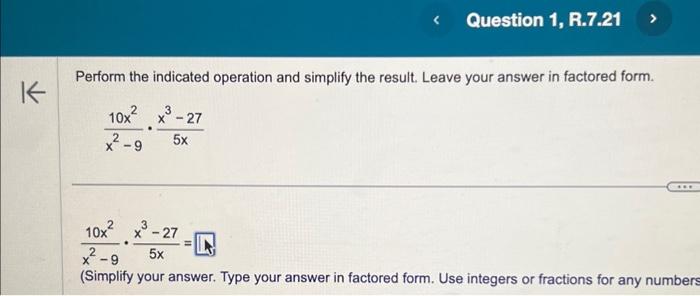 Solved Perform The Indicated Operation And Simplify The | Chegg.com