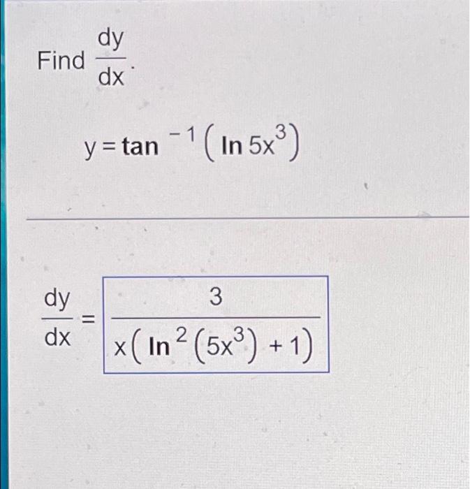 y tan 2x 3 find dy dx