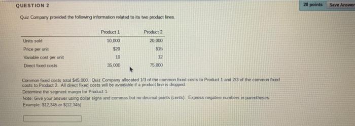 Solved QUESTION 2 20 points Save Answer Qux Company provided | Chegg.com